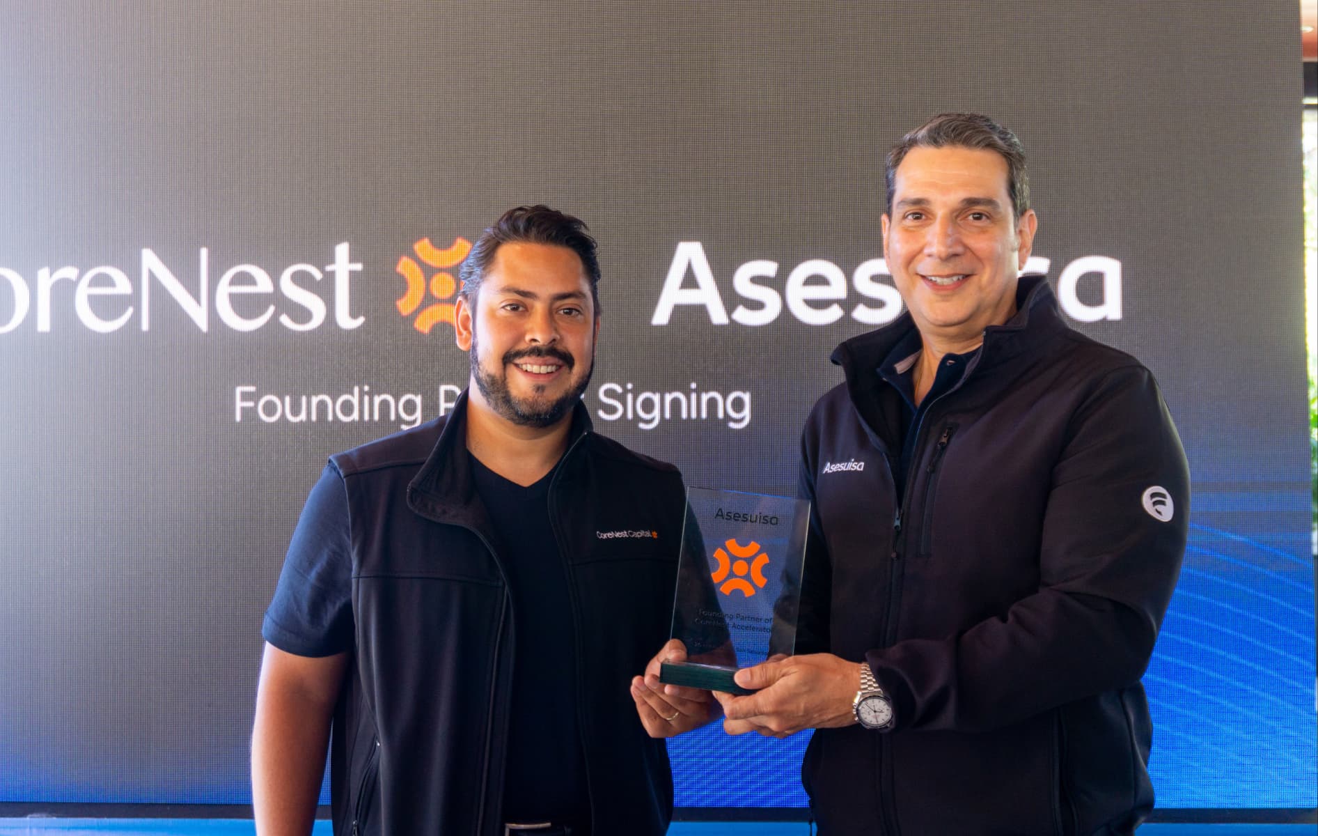 CoreNest founding partners signing